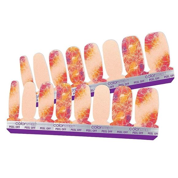 3/$20💘 Color Street Nail Polish Strips in Poppy That - Picture 3 of 12